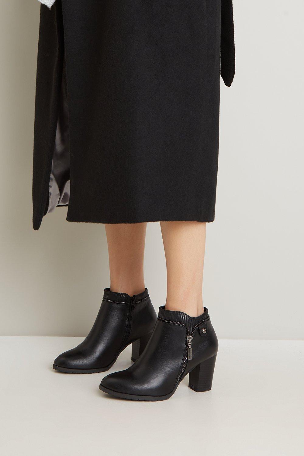 wallis black shoe boots