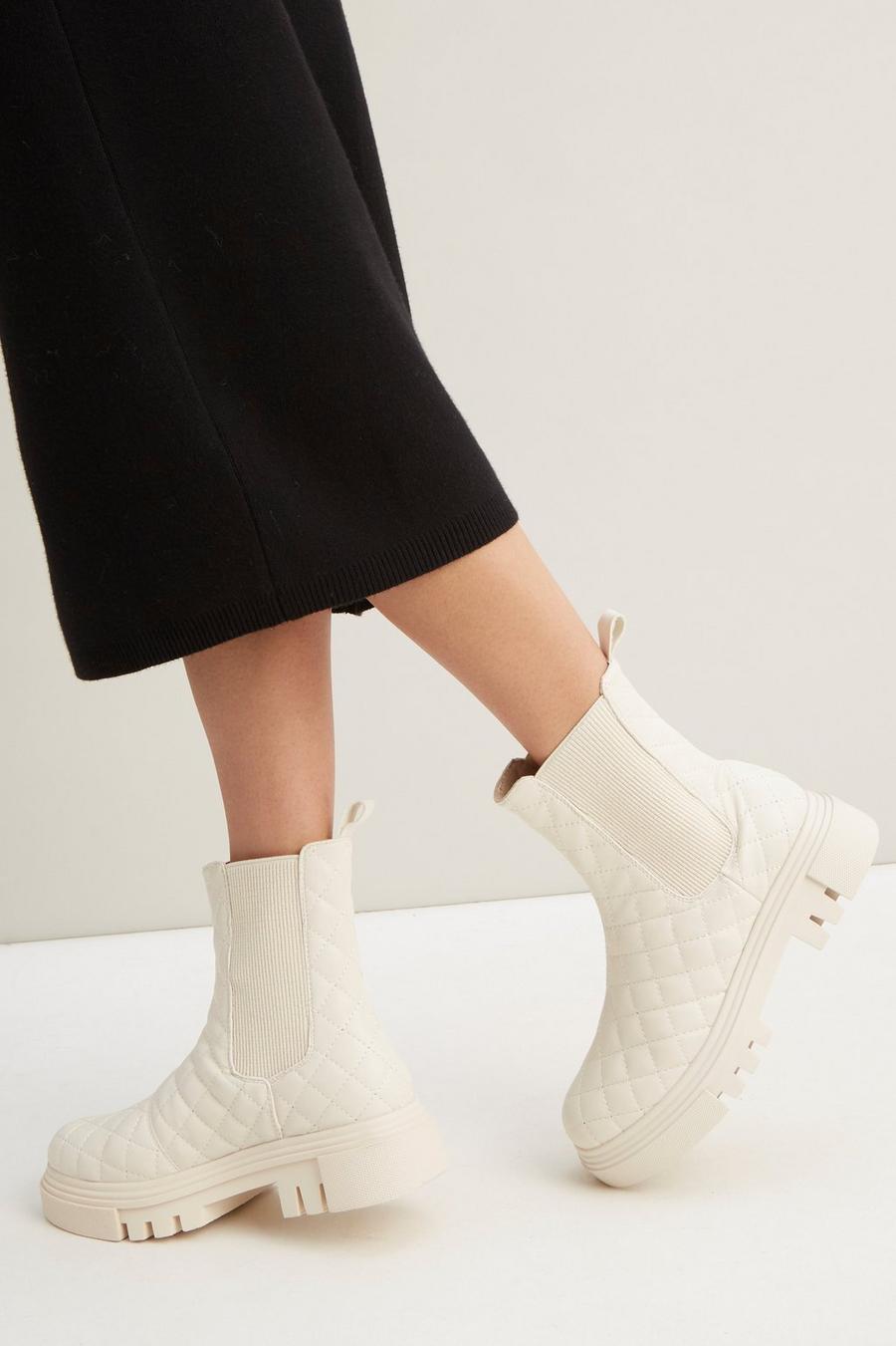 Mina Chunky Quilted Chelsea Boot 