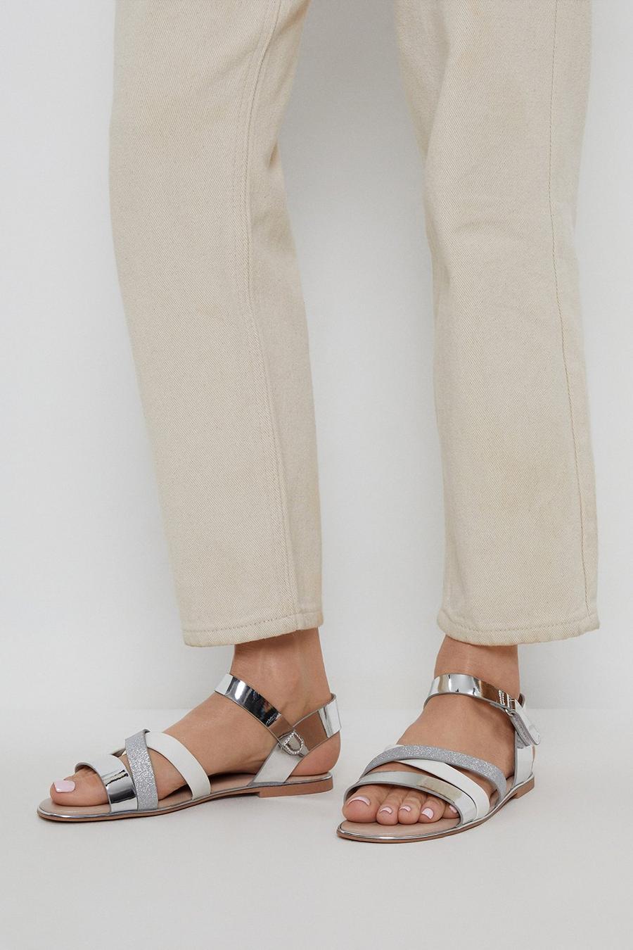 Fifi Two Part Flat Sandals