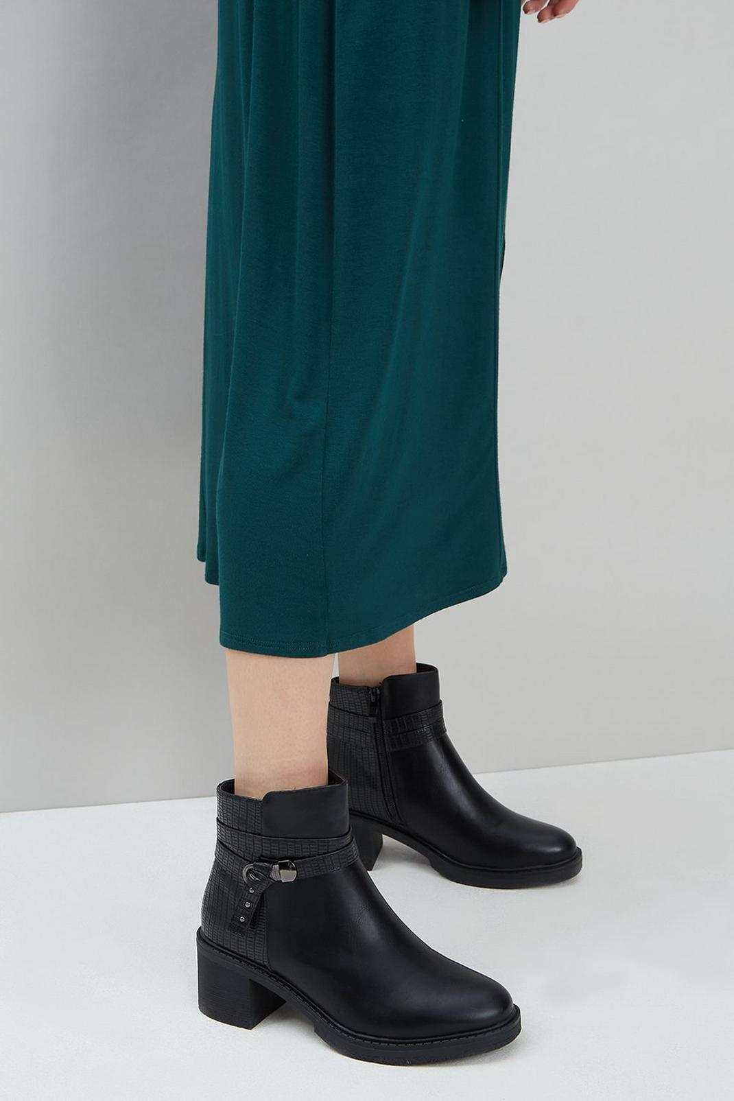 105 Aya Buckle Wrap Ankle Boot image number 2