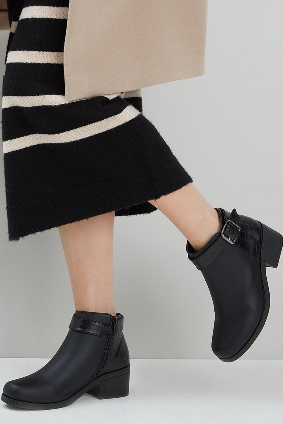 Alora Buckle Strap Ankle Boot