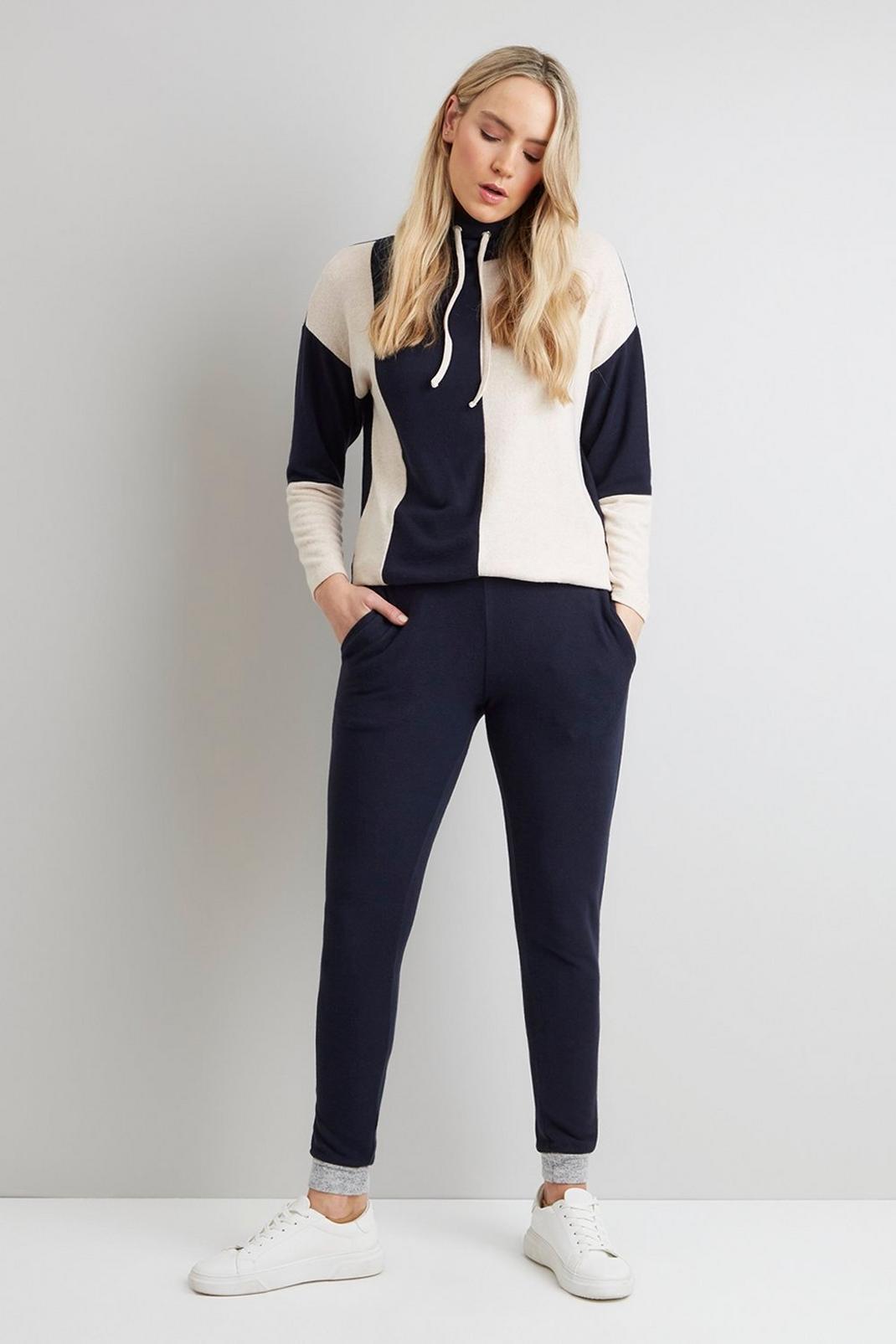 Navy Soft Joggers image number 1