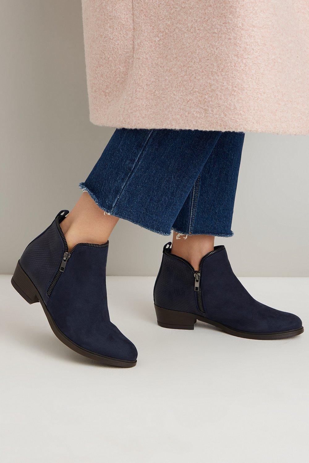 wallis navy boots