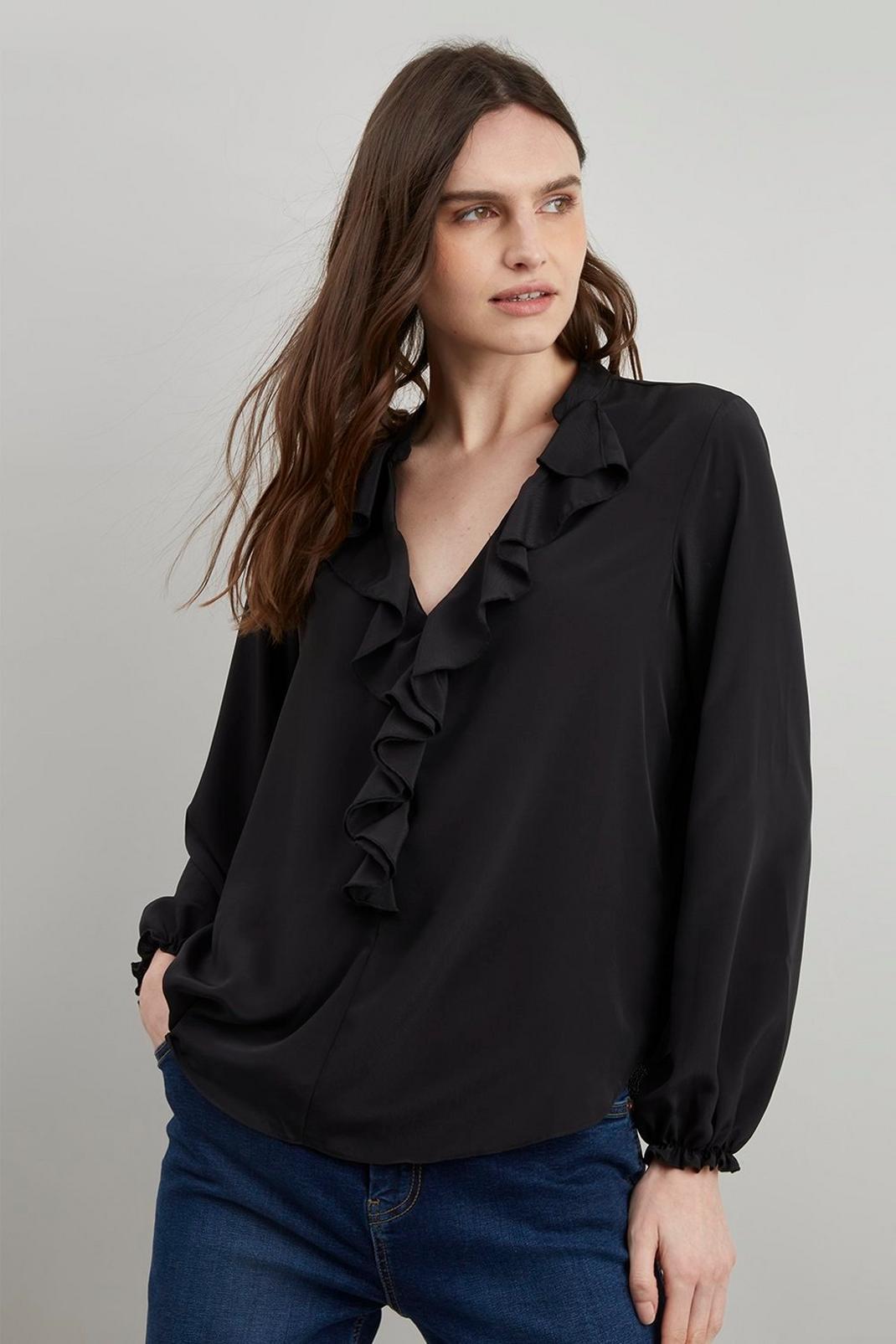 105 Ruffle Front Blouse  image number 2