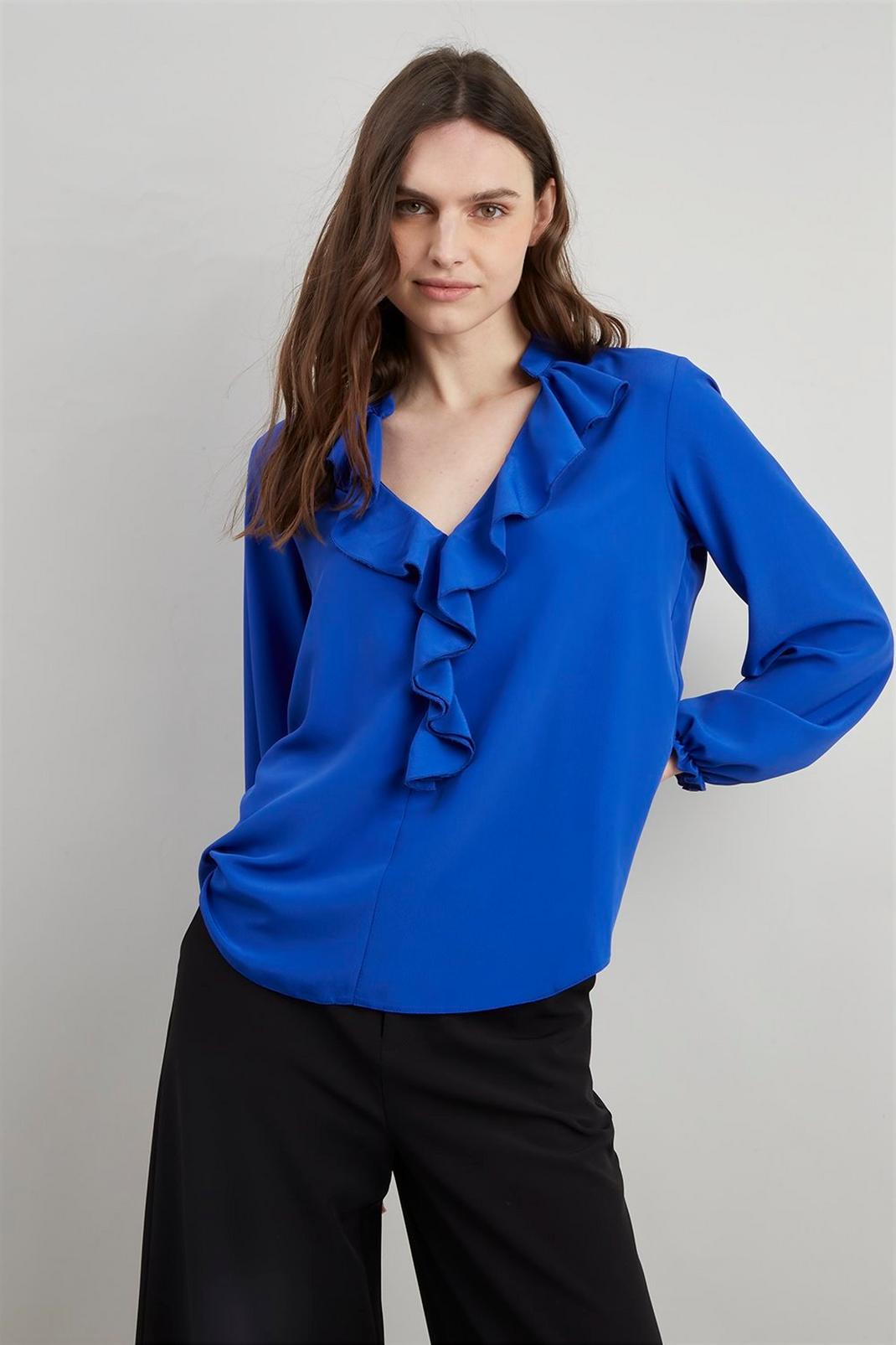 106 Ruffle Front Blouse  image number 2