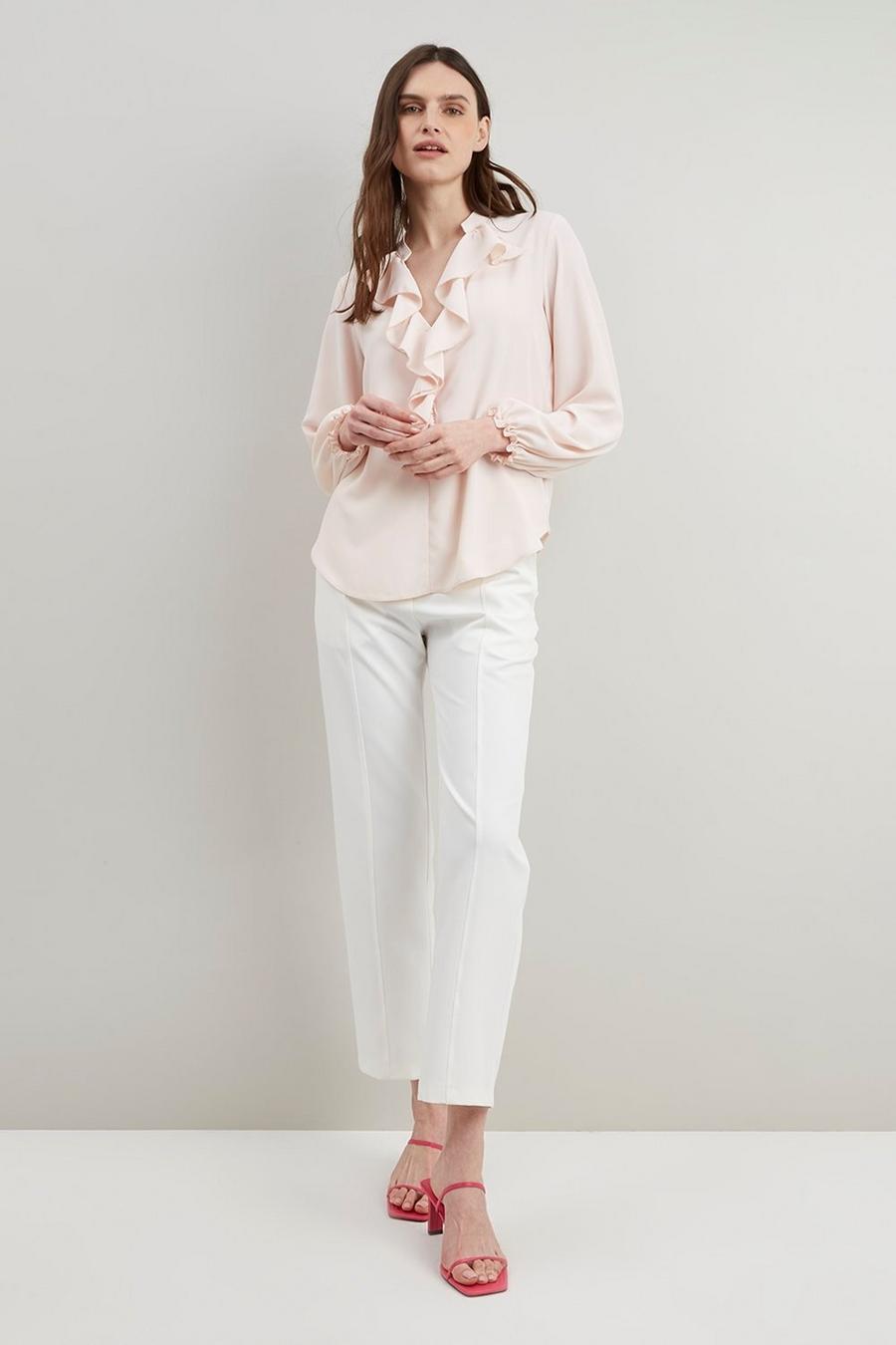 Ruffle Front Blouse 
