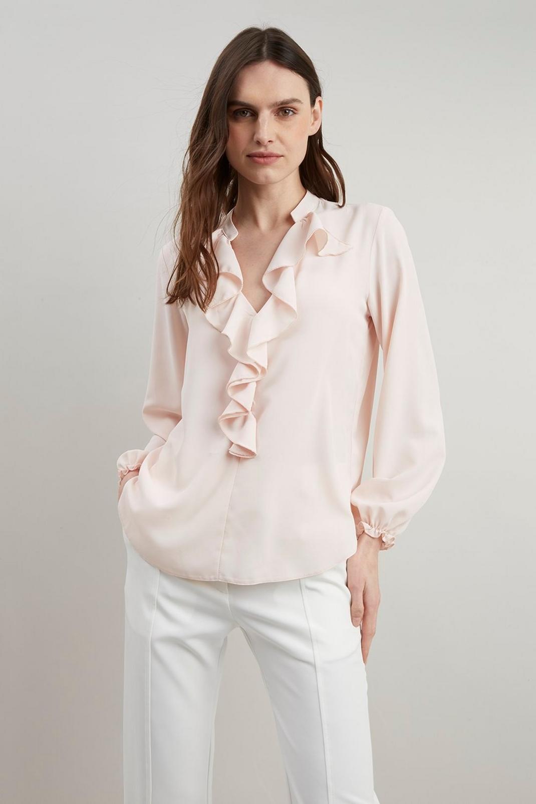 107 Ruffle Front Blouse  image number 2