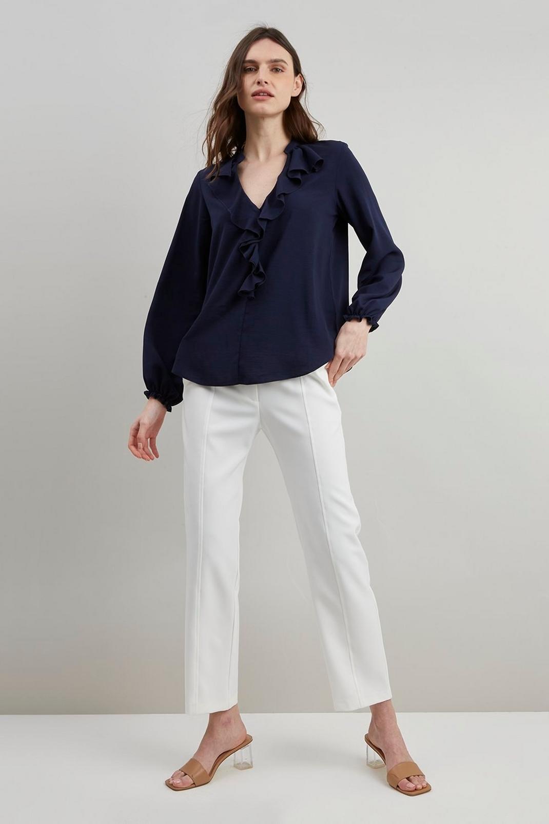 148 Ruffle Front Blouse  image number 2