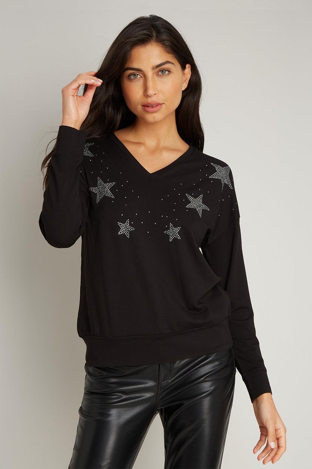 105 Petite Star Stud T-shirt image number 1