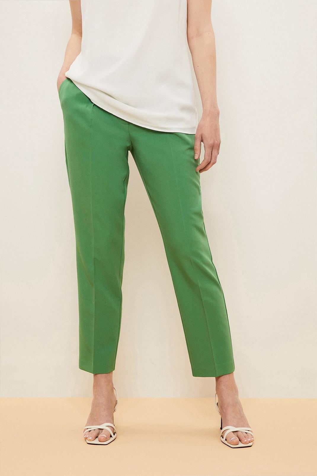 Green Petite Tapered Suit Trousers image number 1