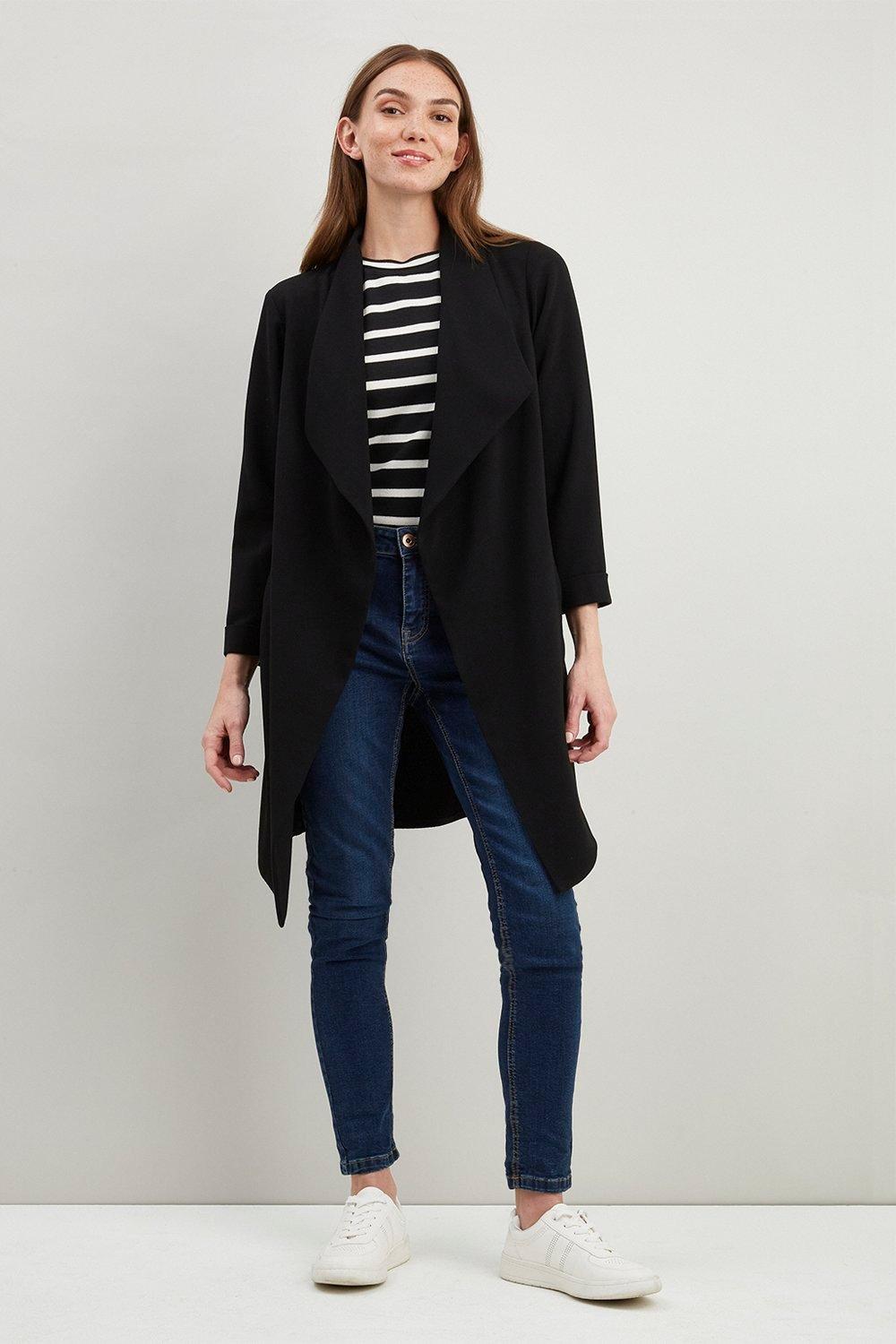 long waterfall blazer