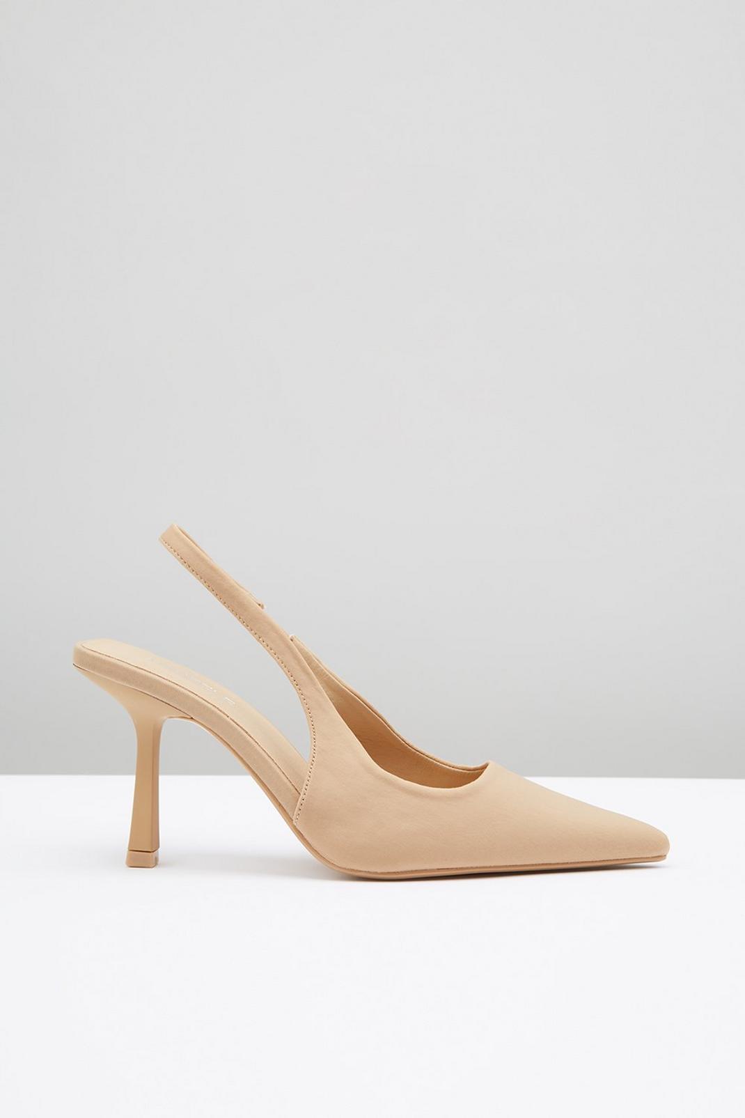 Biscuit Gracie Pointed Slingback Court Shoe image number 1