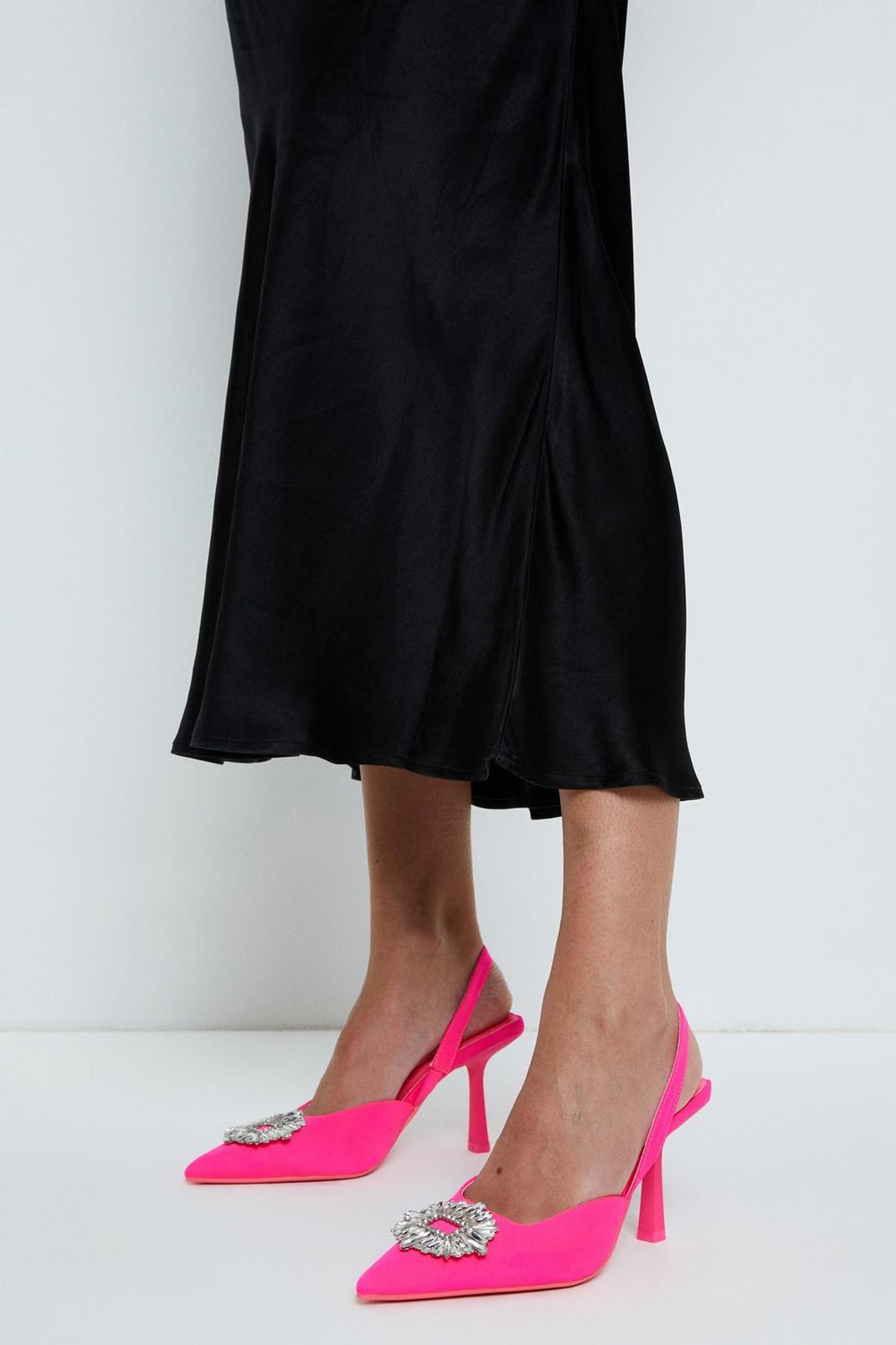 Pink Gabriella Slingback Court Shoes image number 1