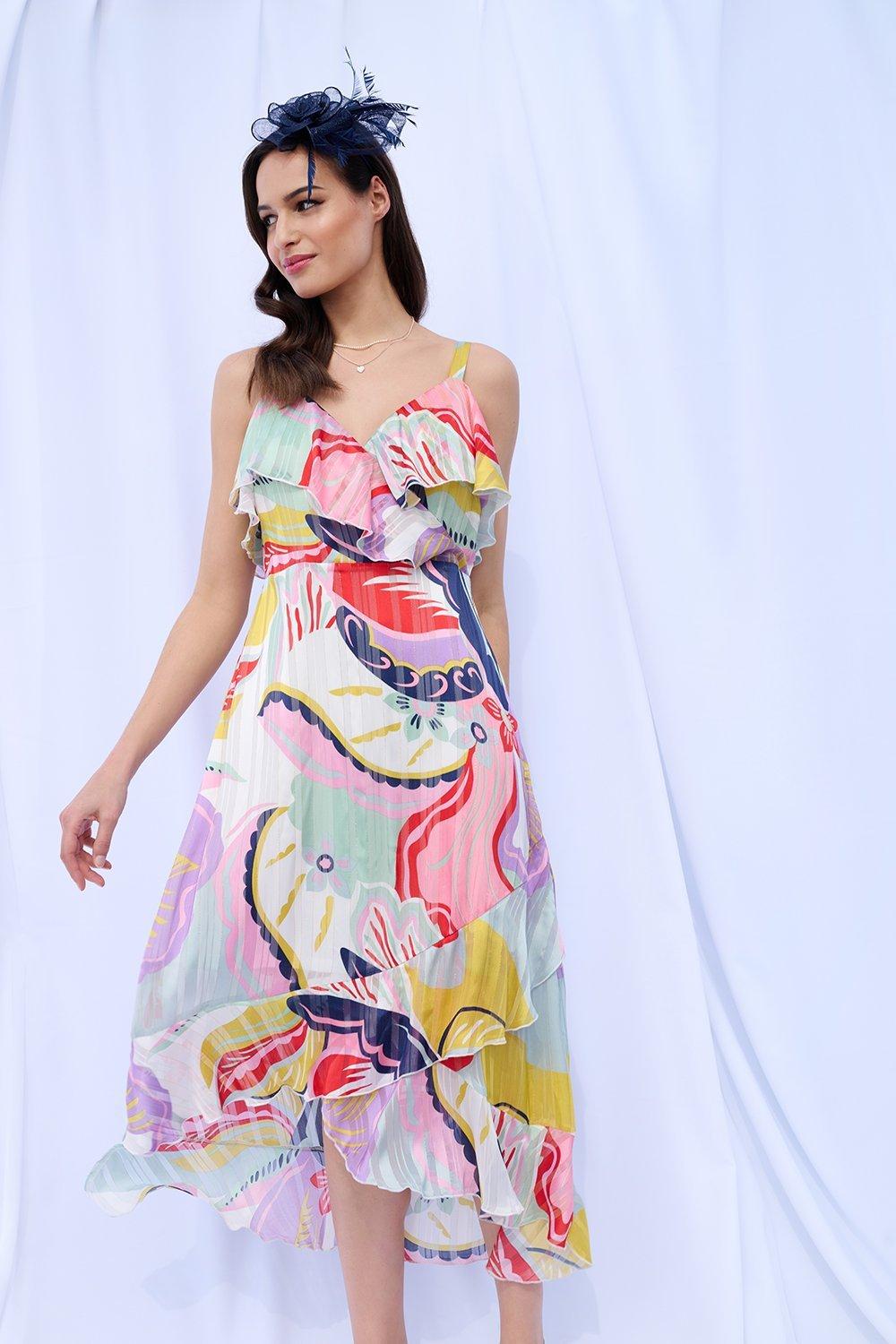 midi colourful dress