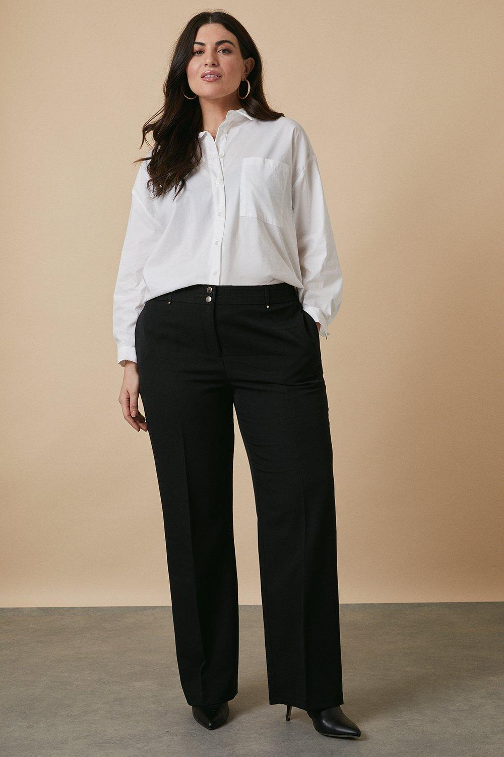 womens smart wide leg trousers