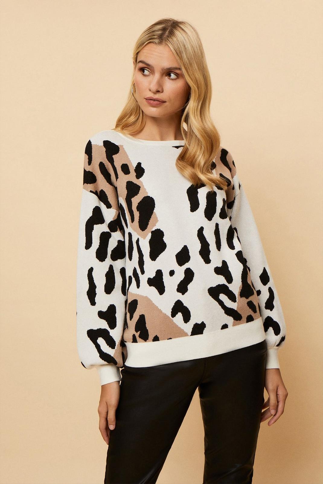 Camel Abstract Animal Pop Colour Jumper image number 1