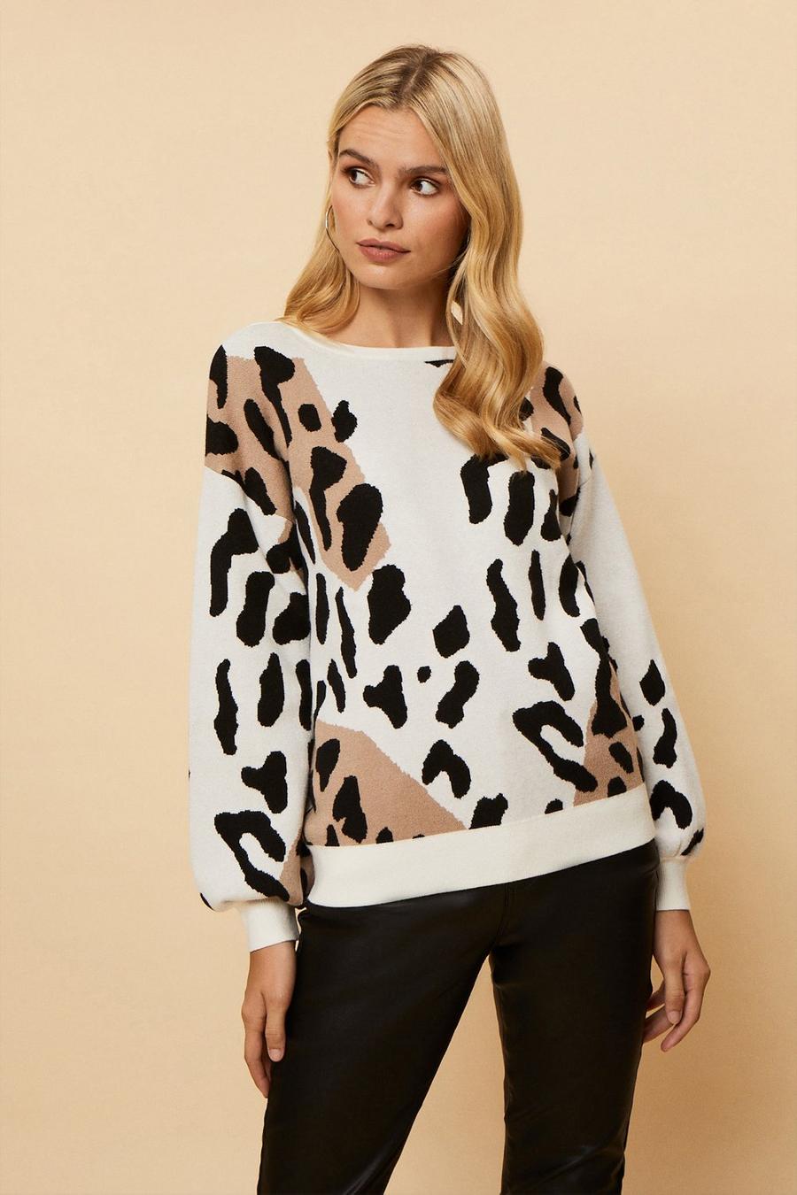 Abstract Animal Pop Colour Jumper