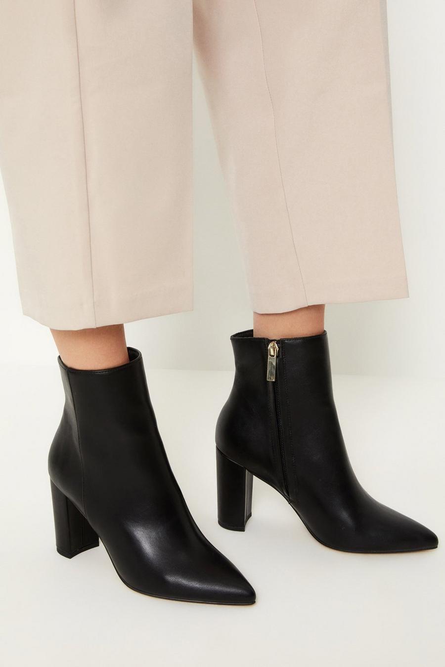 Alice Block Heeled Ankle Boots