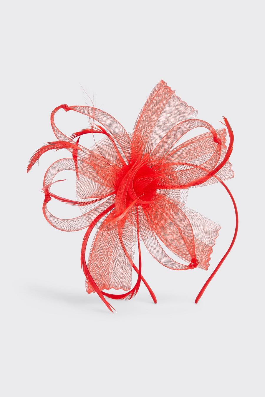 Feather And Flower Fascinator