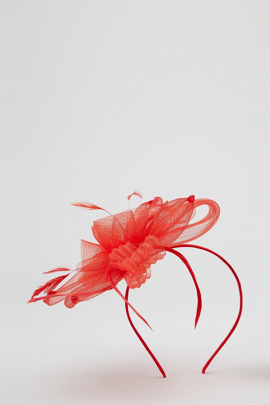 Feather And Bow Fascinator