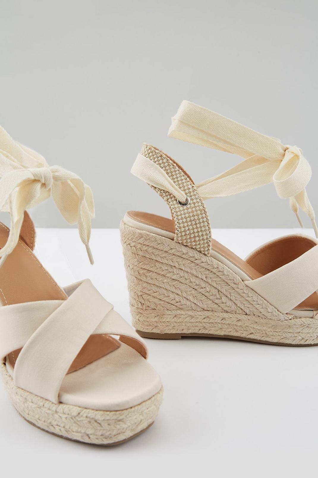 147 Ruby Cross Strap Espadrille Wedge image number 2