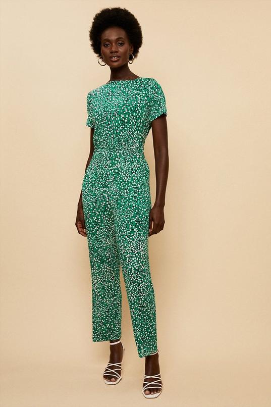 Green/Multi Smooth Leopard Print Jumpsuit, WHISTLES