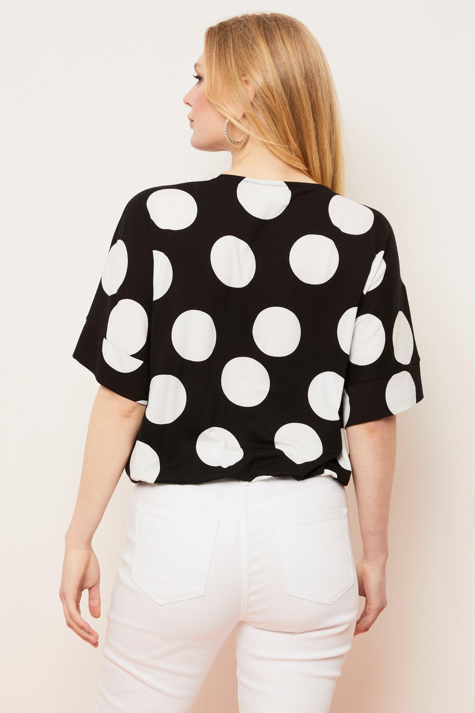 Wallis polka hot sale dot top