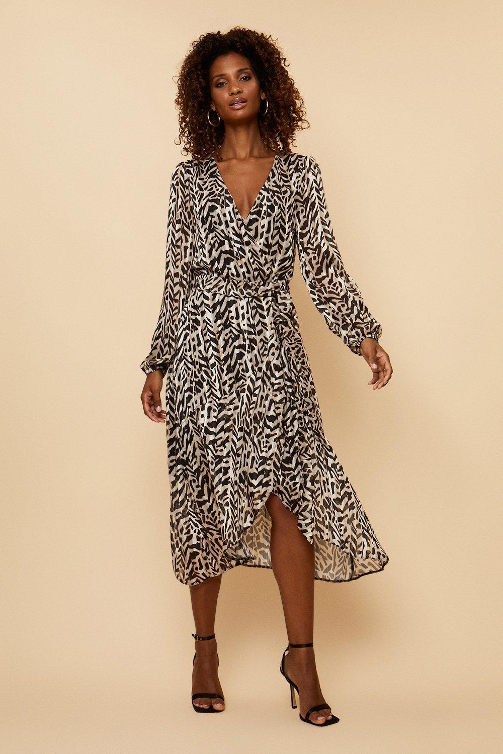 wrap dress with ankle boots