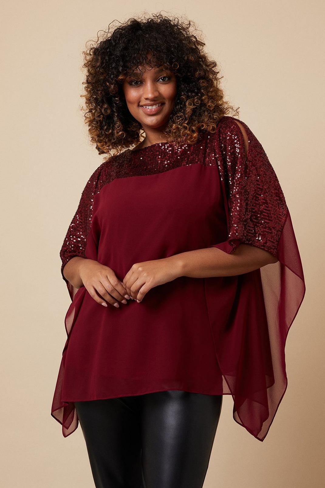 Berry Curve Sequin Overlayer Top image number 1