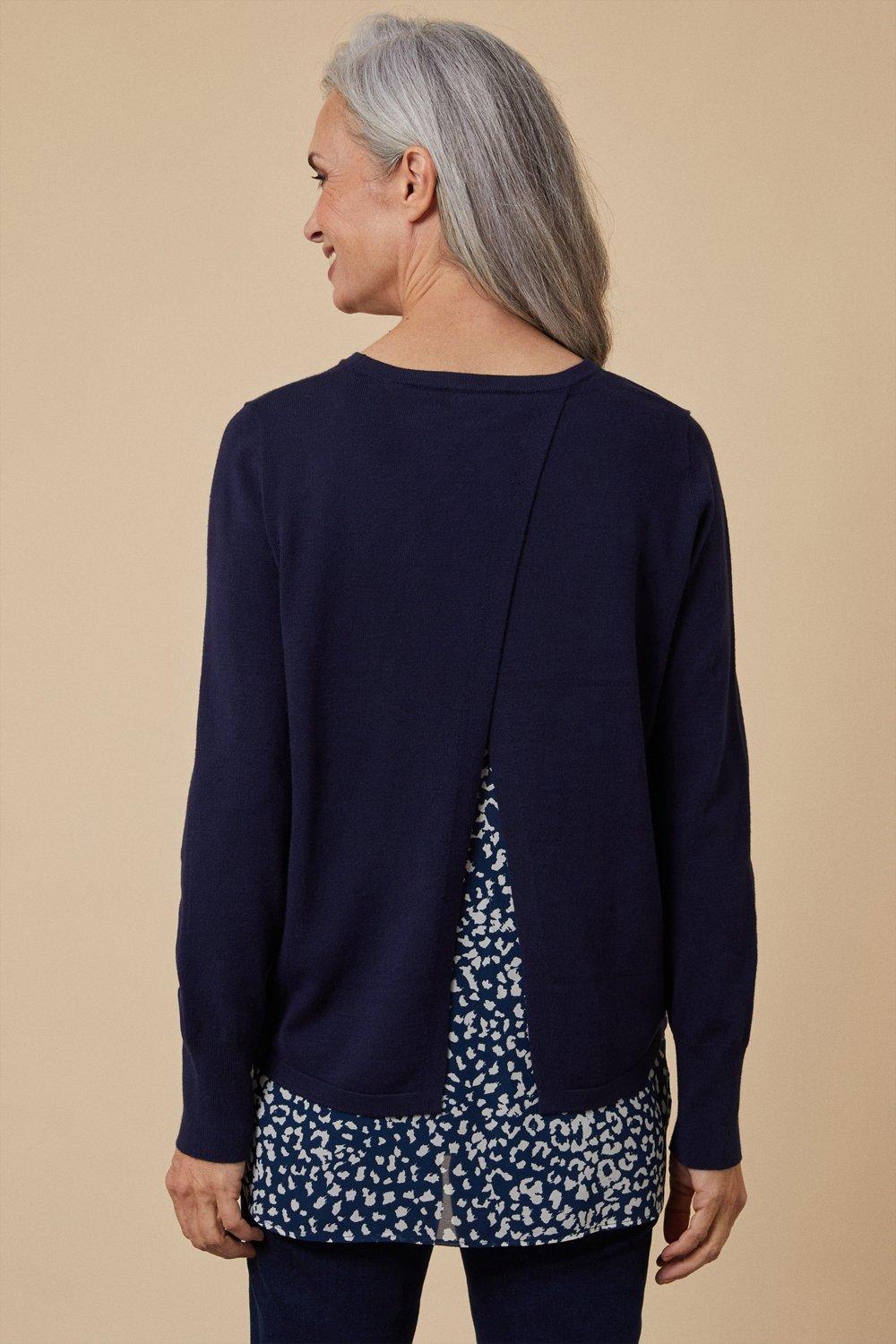 Wallis navy outlet jumper