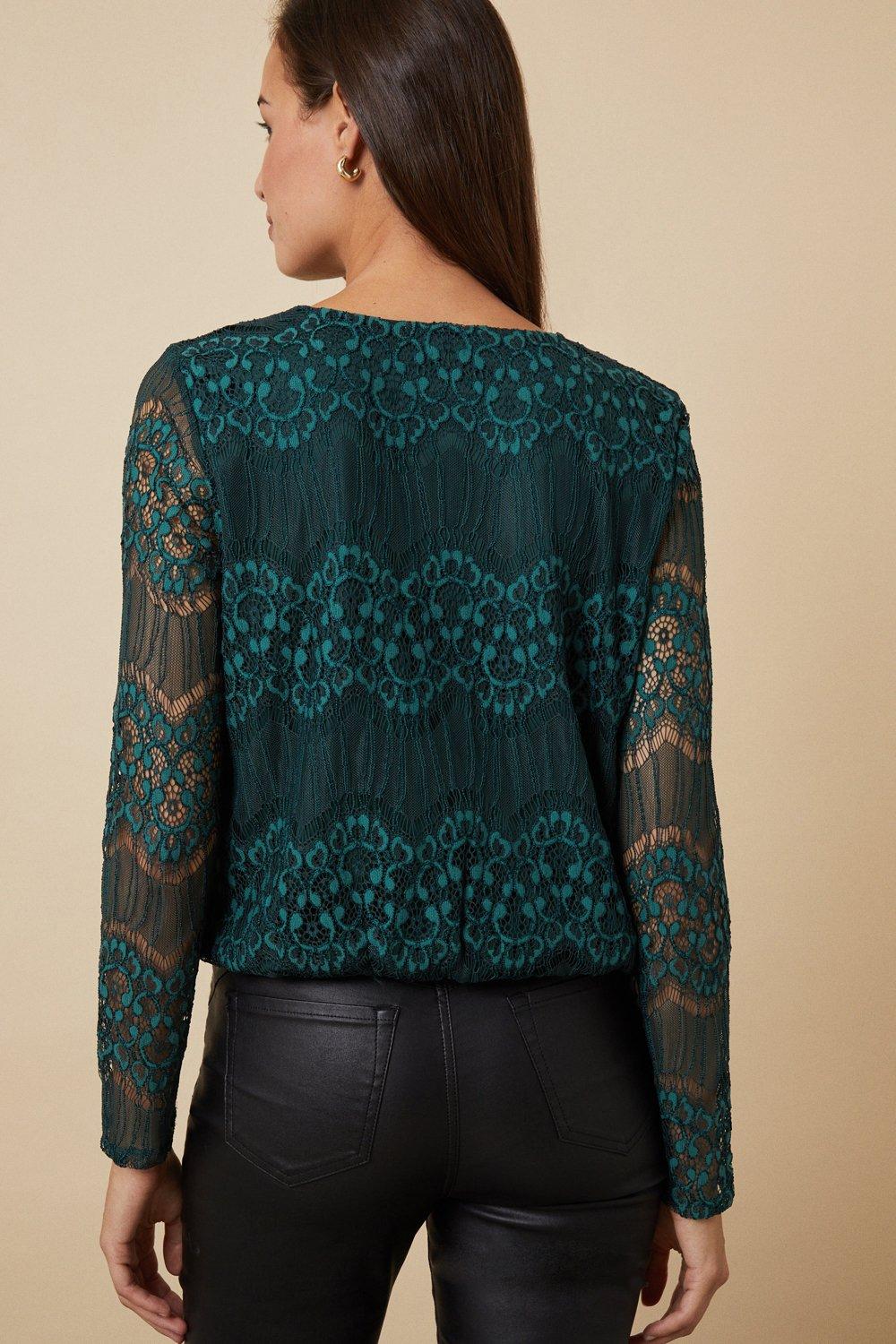 lace crossover top