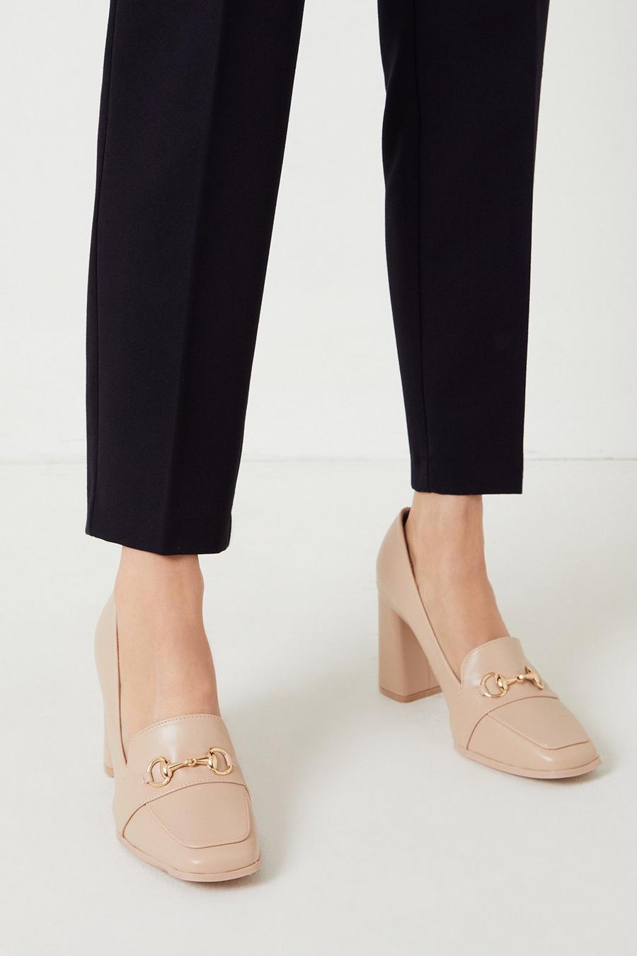 Lucky Snaffle Detail Loafer Court Shoes