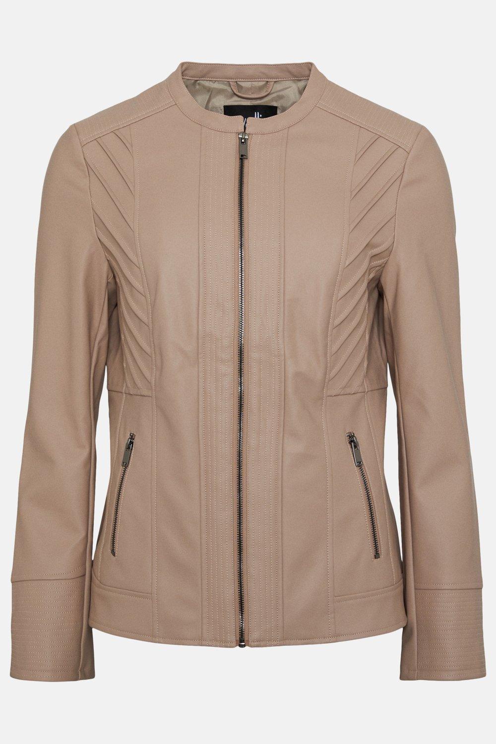 Wallis tan 2025 leather jacket