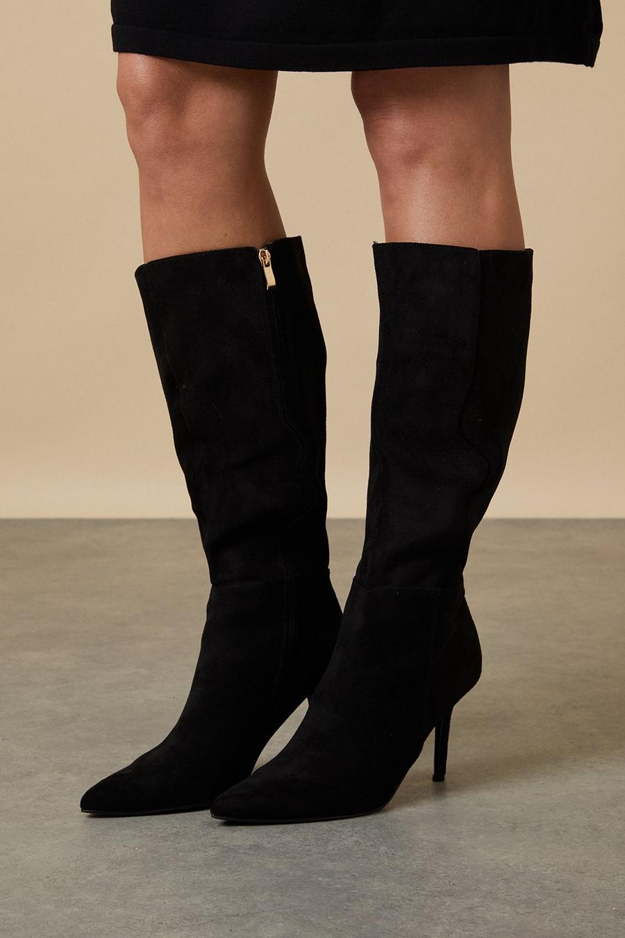Hermione Medium Stiletto Knee High Boots