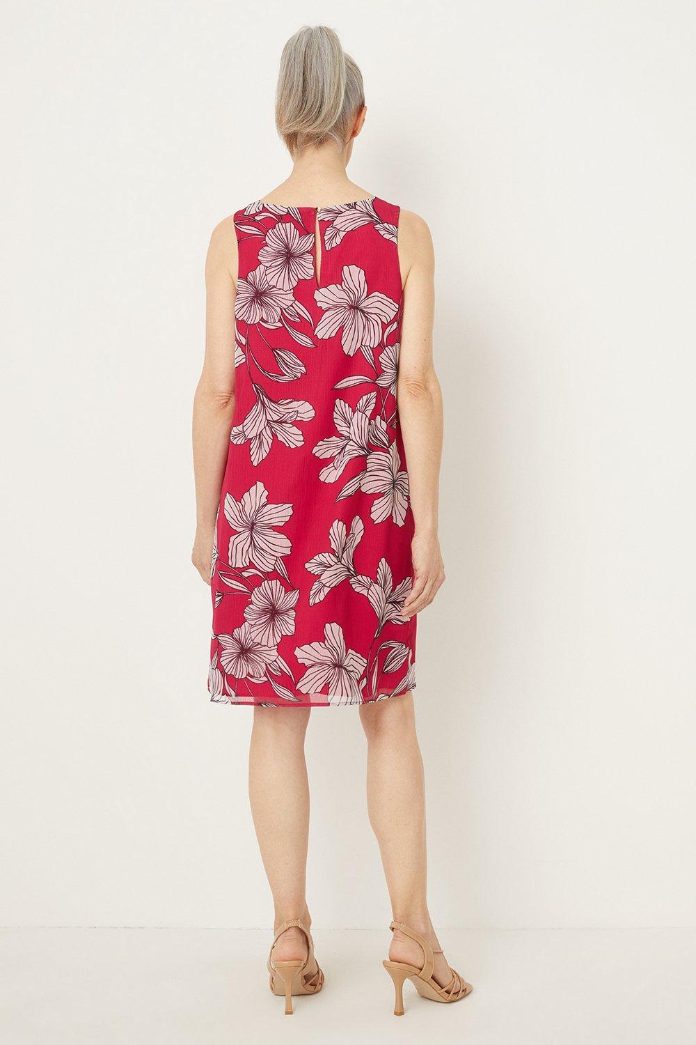 Pink Floral Shift Dress Wallis EU