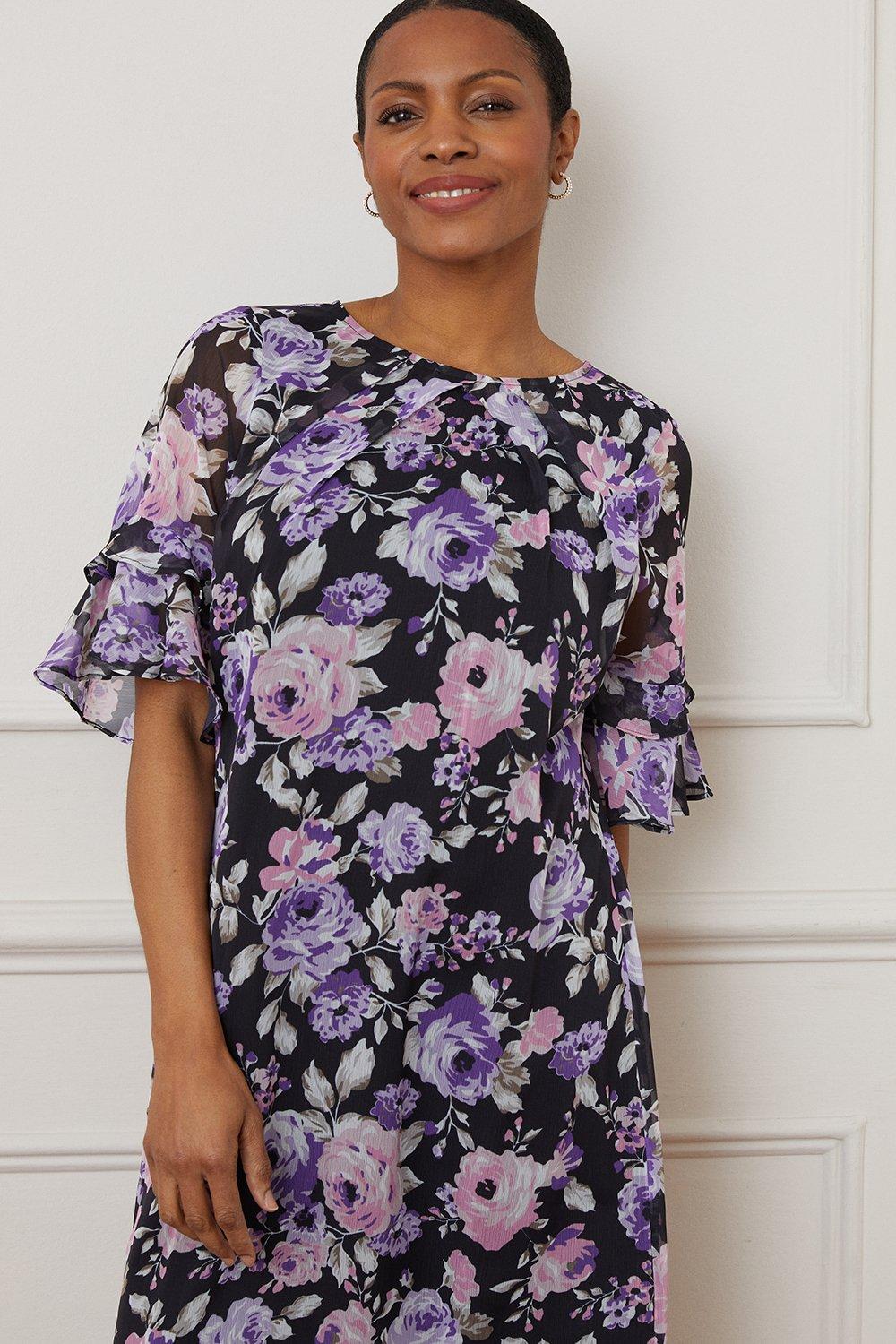 Flower hot sale shift dress