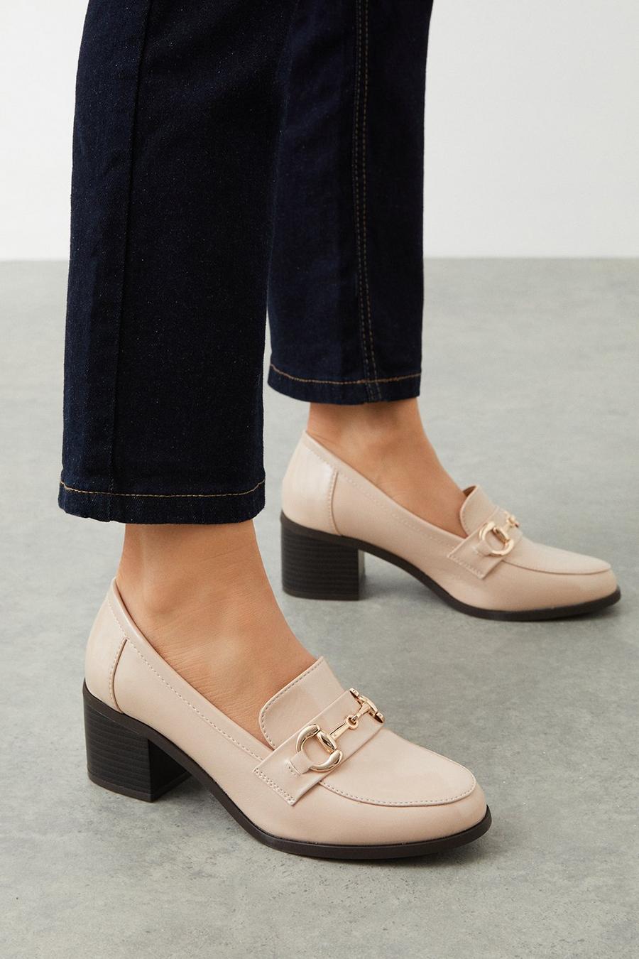Lydia Snaffle Detail Loafer Court Shoes