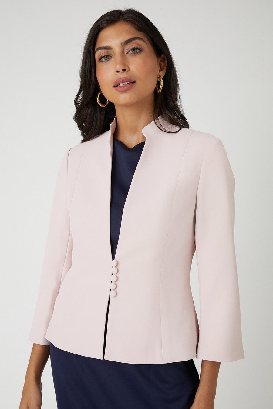 Button Detail Occasion Jacket