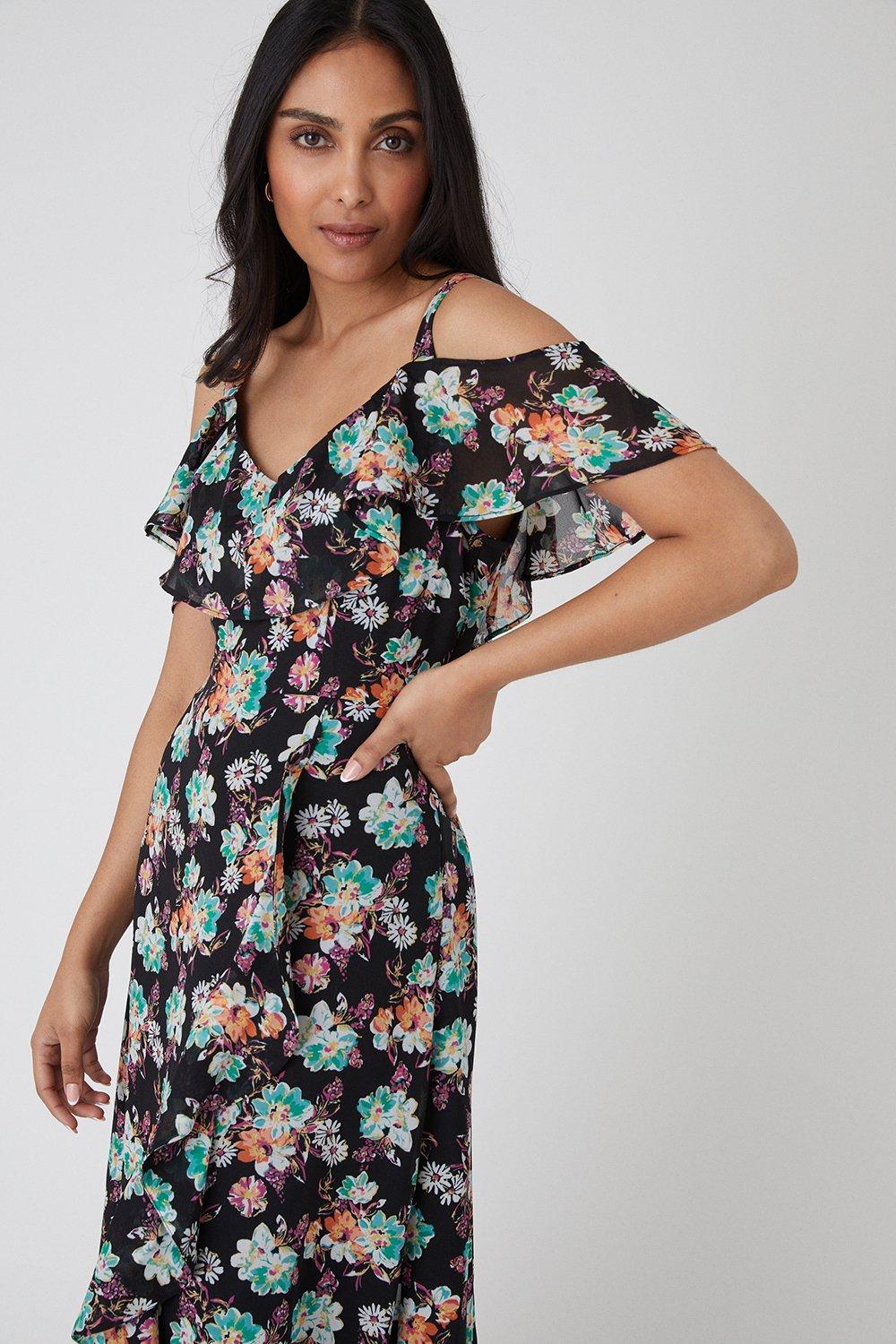 Wallis petite floral clearance dress