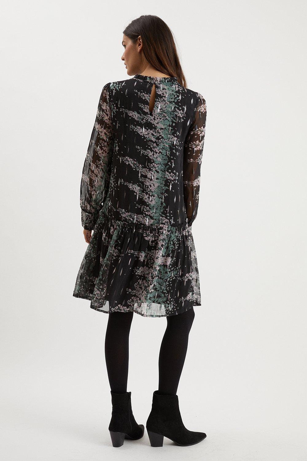 Metallic shift dress hotsell