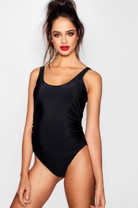 Black Lion Belted Swimsuit, Swimwear