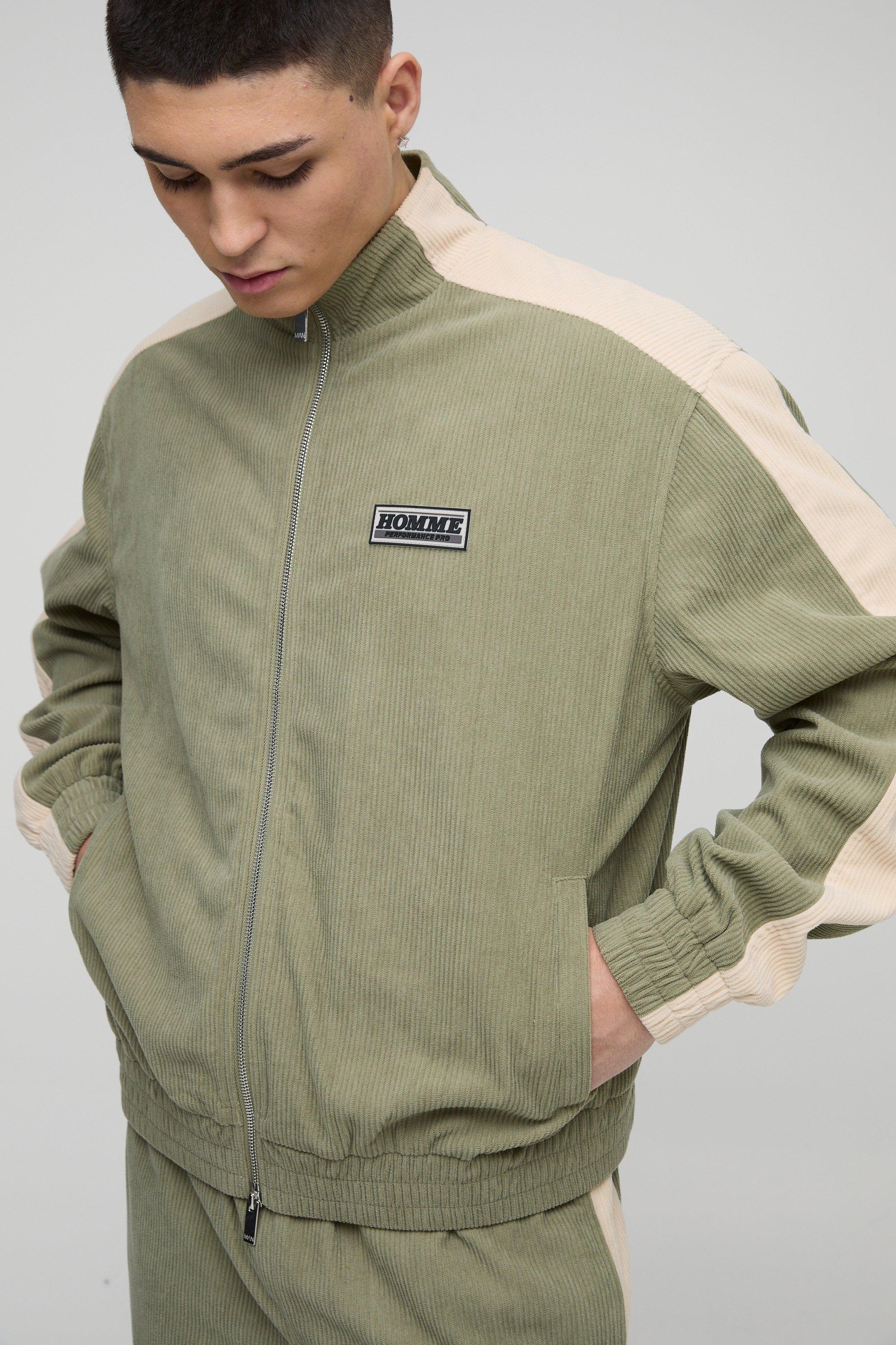 Zip Through Corduroy Jacket | boohooMAN USA