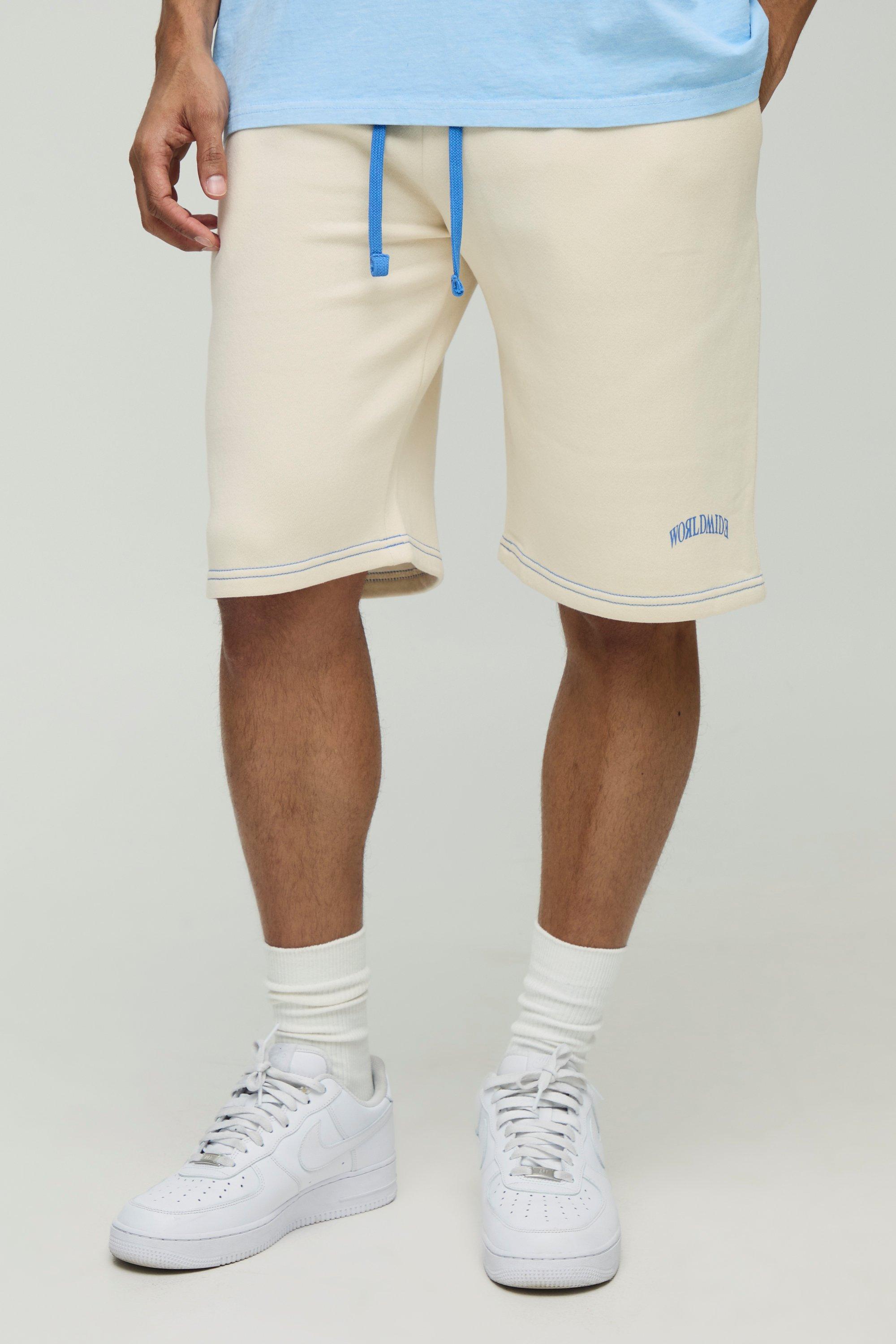 Loose Fit Graffiti Graphic Sweat Shorts | boohooMAN USA