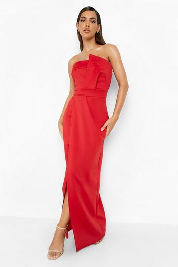 Red wedding guest dresses | boohoo UK