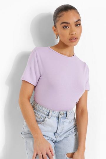 Basic T-Shirt Bodysuit lilac