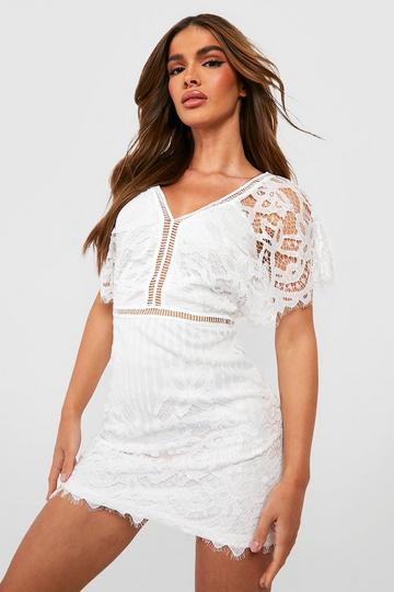 White Boutique All Over Lace Bodycon Dress