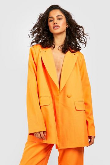 Orange Mix & Match Brights Oversized Blazer