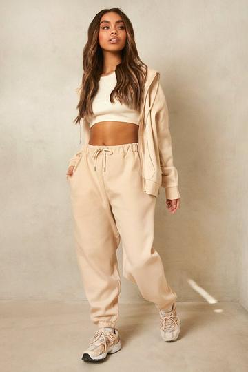 Recycled Oversized Sweater Joggers stone