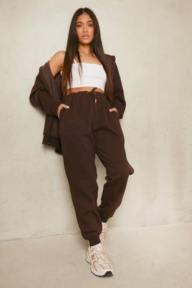 Women's Leather Look High Waisted Joggers