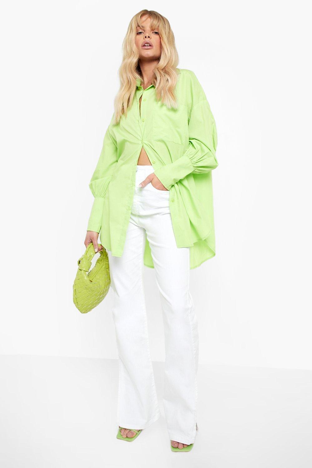 White high waist pants | boohoo US